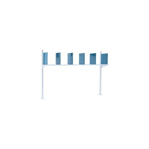 Global Equipment Global Industrial„¢ Upper Shelf Dividers, Blue, 6 Pack
